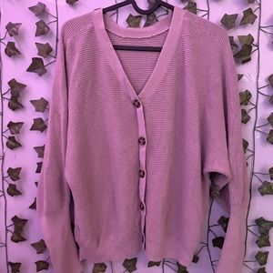 Pink buttoned sweater